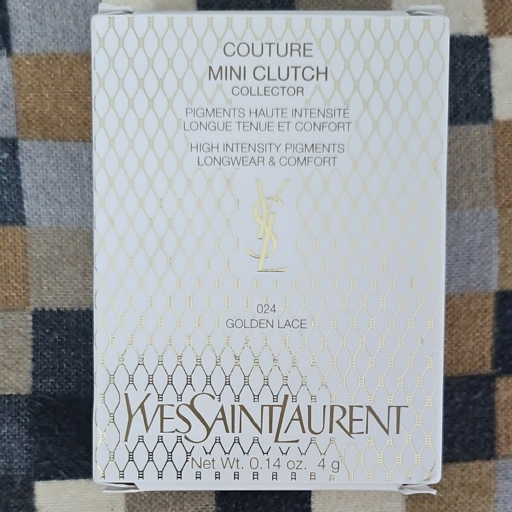 Yves Saint Laurent Golden Lace Couture Clutch